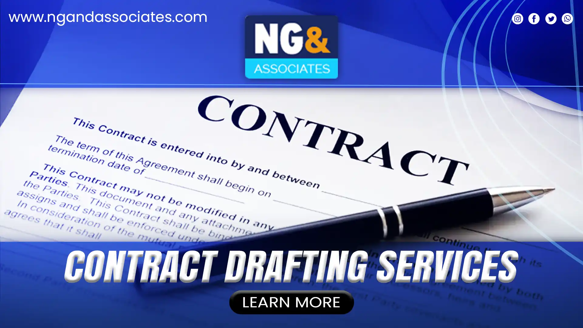 Contract drafting guide with legal writing tips, commercial clauses, and contract template examples